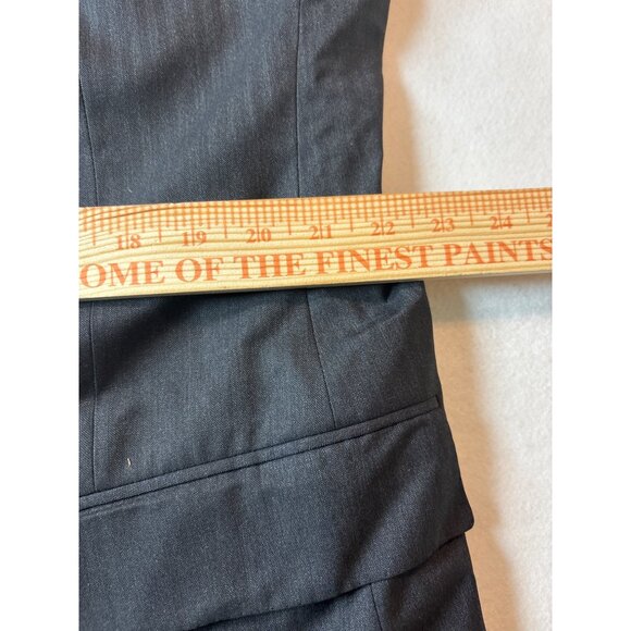 Ralph Lauren Purple Label Mens Grey Pinstripe Two-Button Suit Jacket 46 - Picture 9 of 14